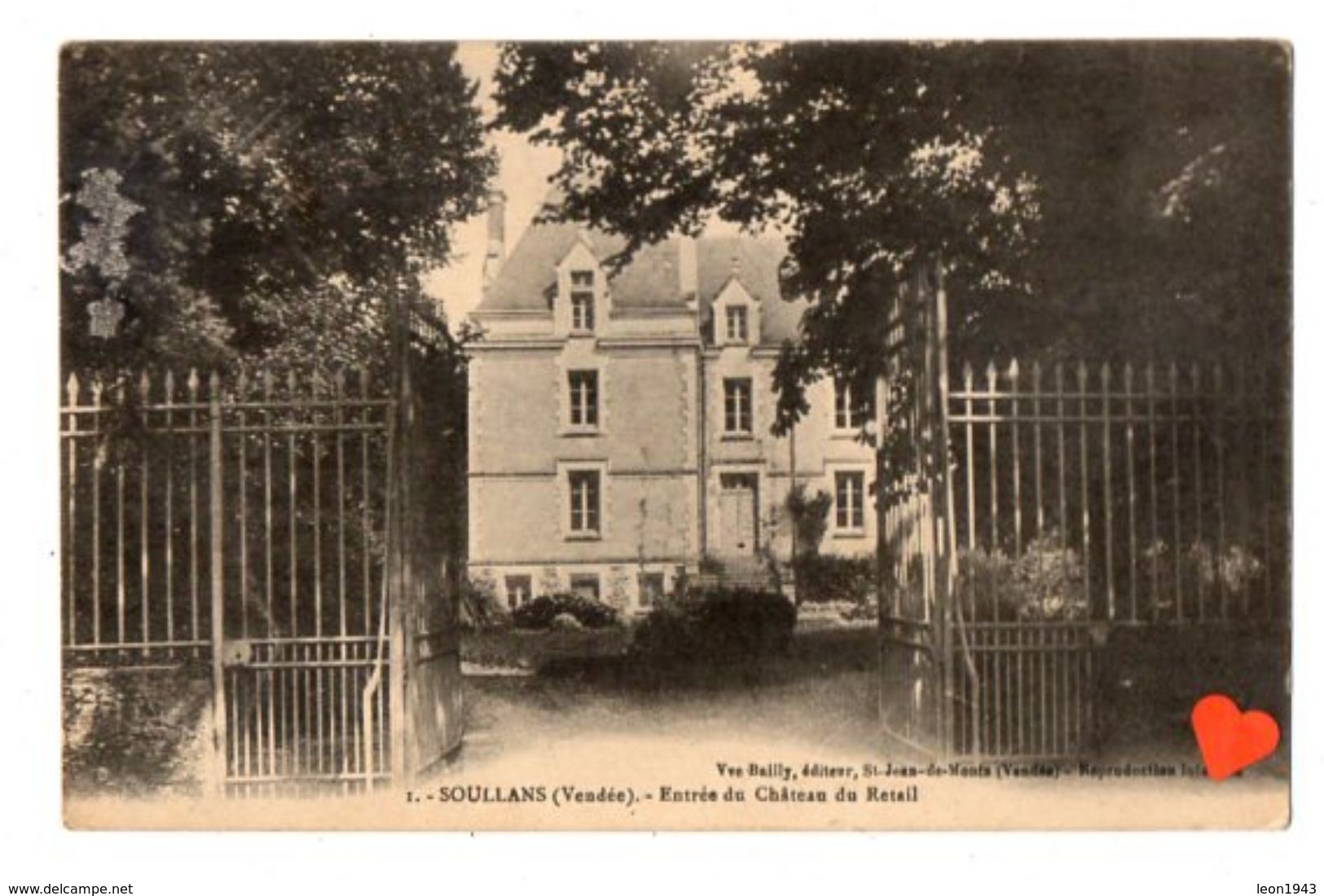 21597-LE-85-SOULLANS-Entrée Du Château Du Retail - Soullans