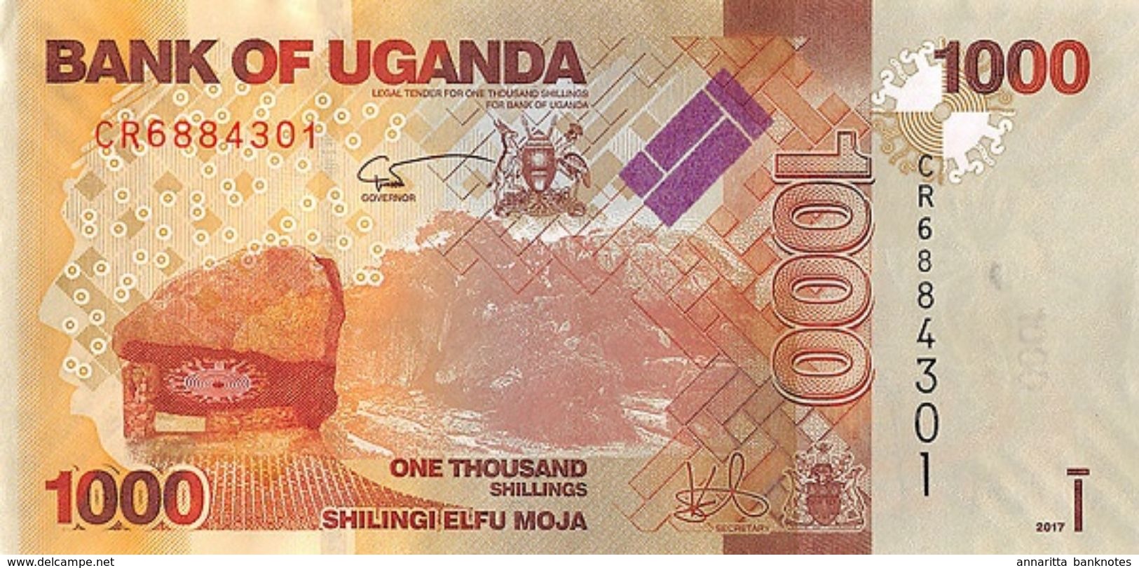 UGANDA 1000 SHILLINGS 2017 P-49e UNC [UG154e] - Oeganda