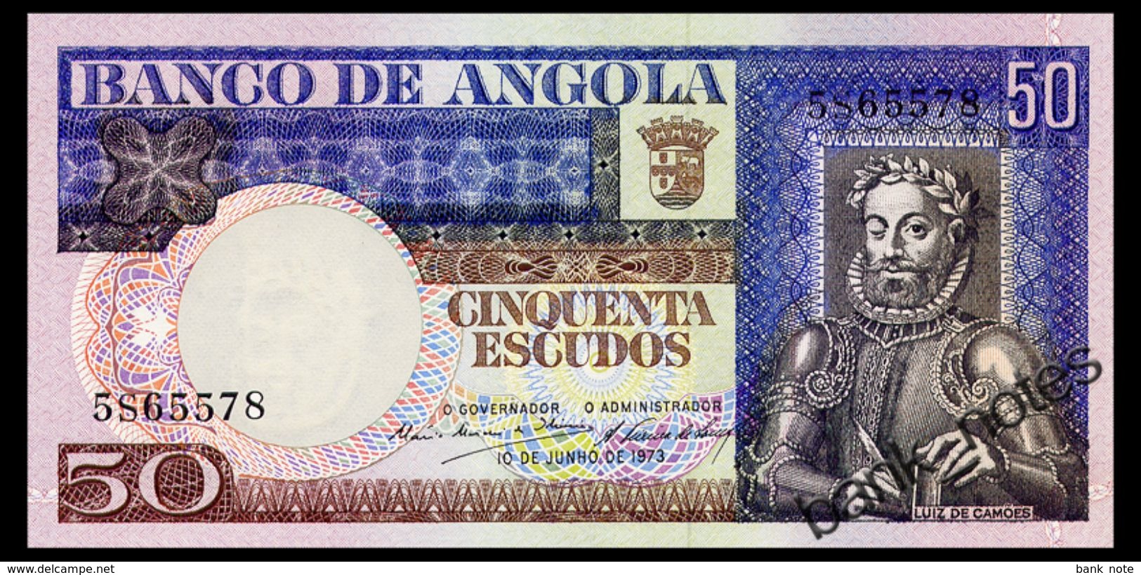 ANGOLA 50 ESCUDOS 1973 Pick 105 Unc - Angola