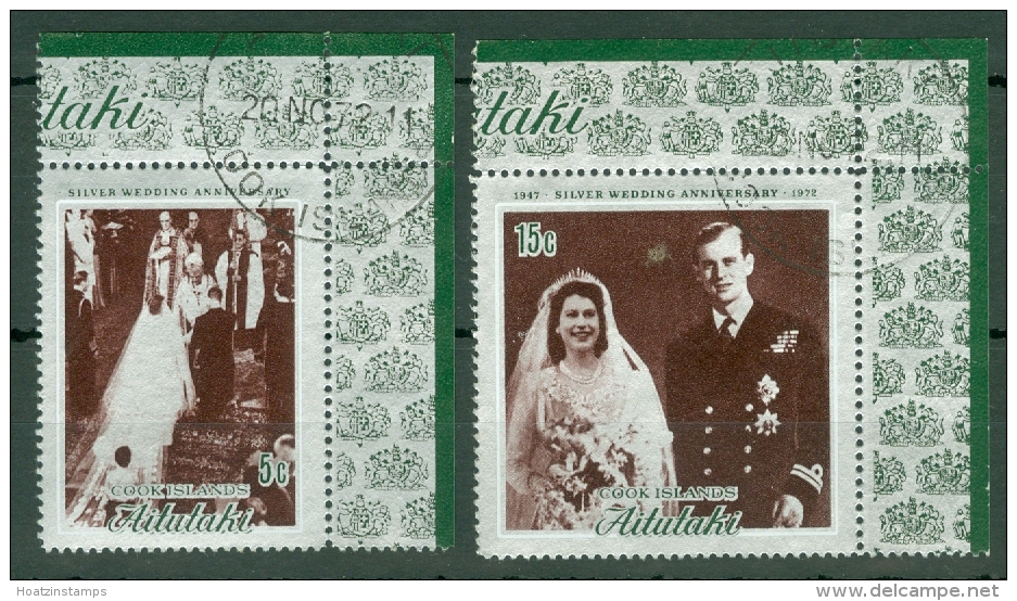 Aitutaki: 1972   Royal Silver Wedding   Used - Aitutaki