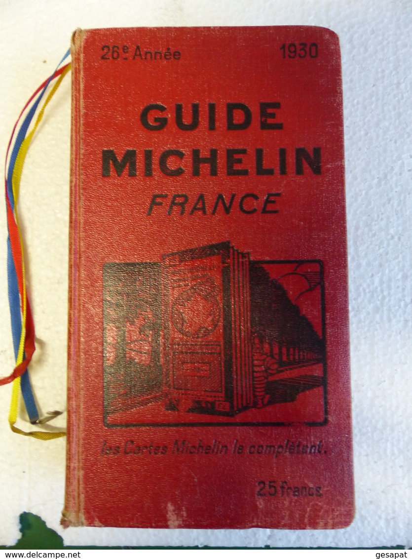 GUIDE ROUGE MICHELIN FRANCE 1930 COMPLET SANS ECRITURE BELLE COULEUR - Michelin (guides)