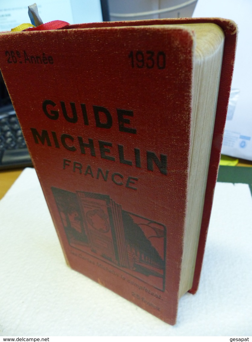 GUIDE ROUGE MICHELIN FRANCE 1930 COMPLET SANS ECRITURE BELLE COULEUR - Michelin (guides)