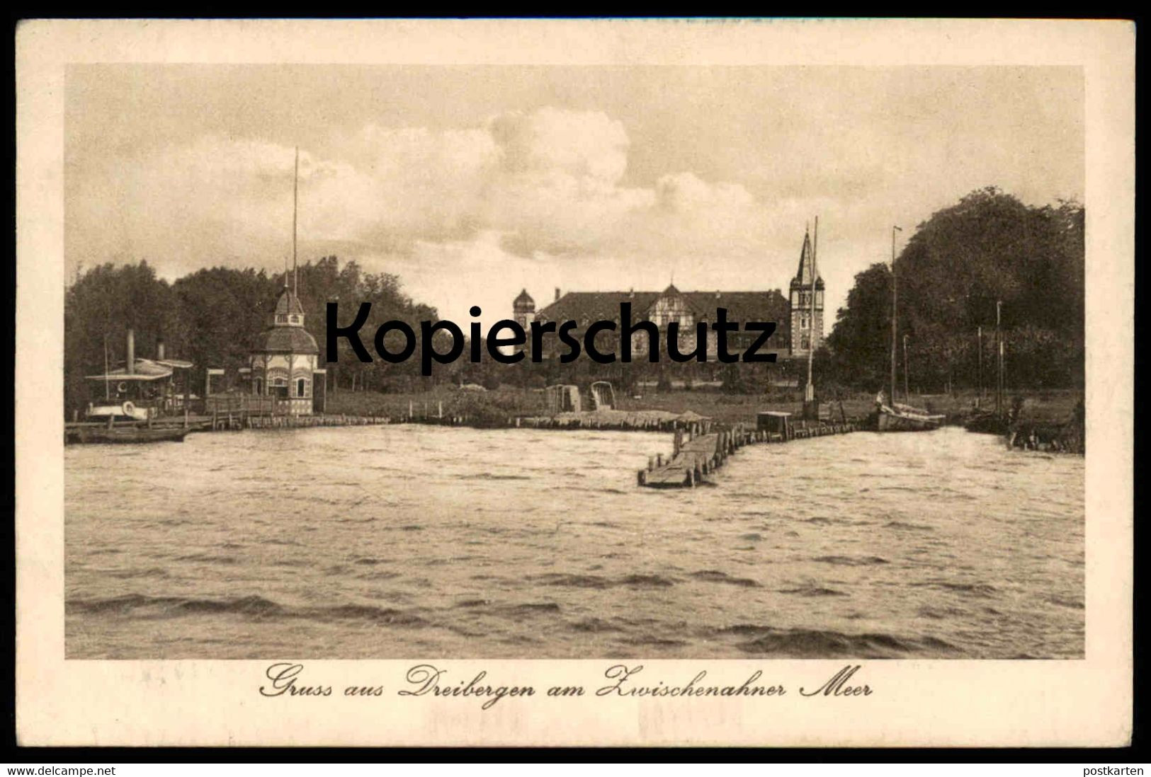 ALTE POSTKARTE GRUSS AUS DREIBERGEN AM ZWISCHENAHNER MEER 1917 BAD ZWISCHENAHN Ansichtskarte Postcard Cpa AK - Bad Zwischenahn