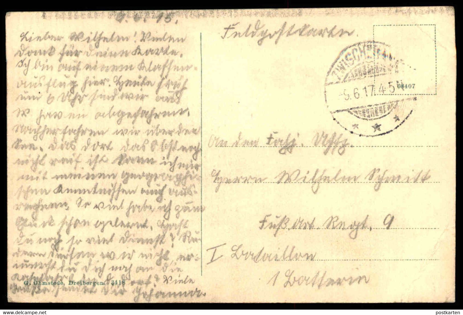 ALTE POSTKARTE GRUSS AUS DREIBERGEN AM ZWISCHENAHNER MEER 1917 BAD ZWISCHENAHN Ansichtskarte Postcard Cpa AK - Bad Zwischenahn