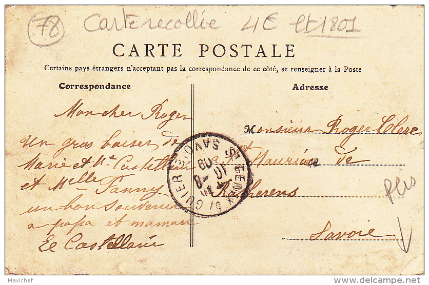 Carte Recollée - Morainvilliers - Vue Générale Prise Du Château De Morainvilliers - Circ 1909 - Morainvilliers