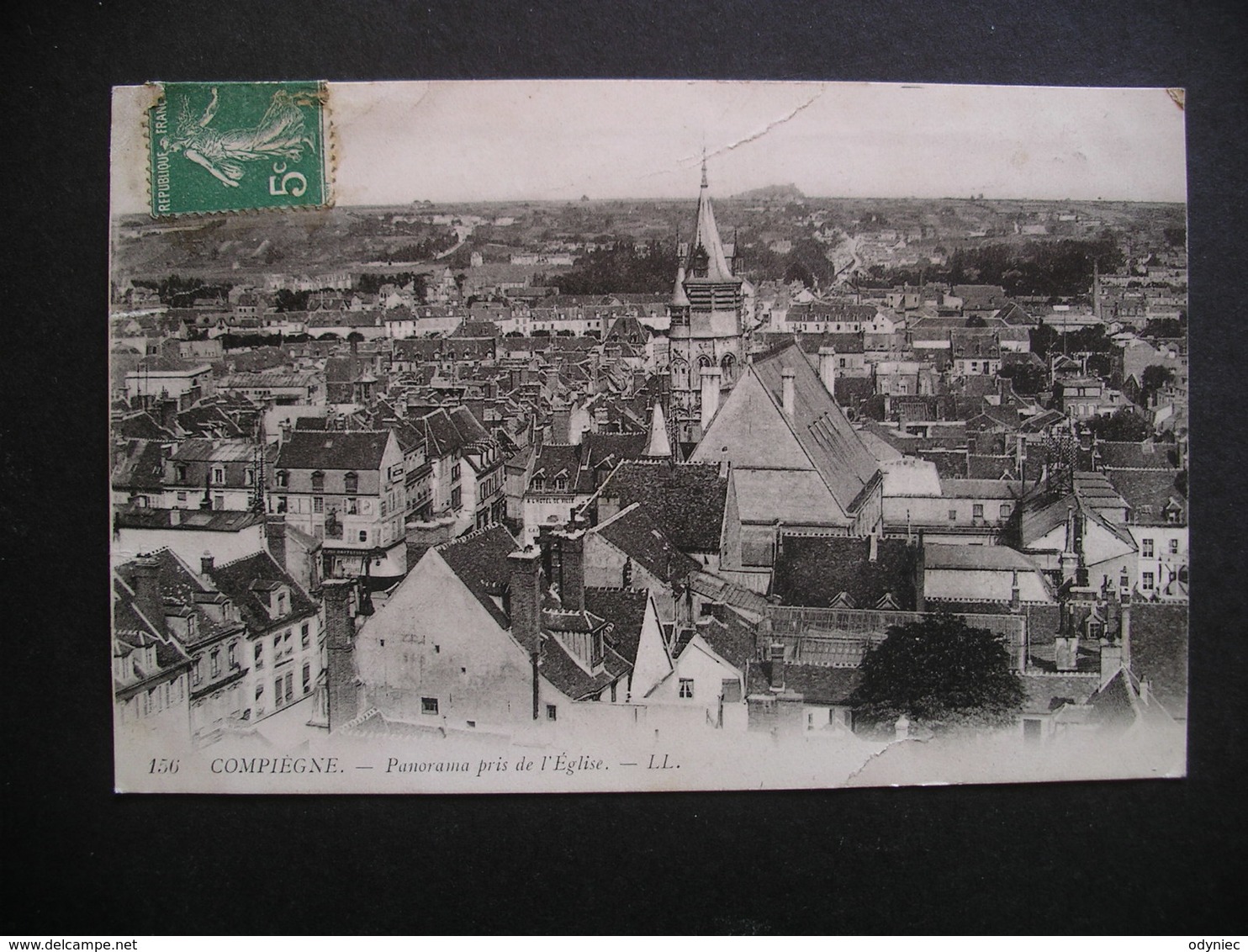 Compiegne.-Panorama Pris De L'Eglise 1910 - Picardie