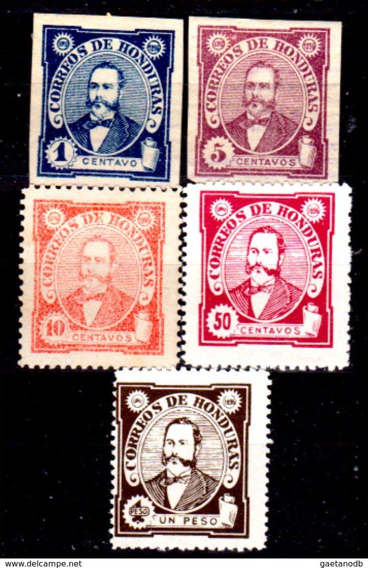 Honduras-0010 - 1896: Valori Della Serie Y&T N. 76/83 (+/sg) Hinged/NG - - Honduras