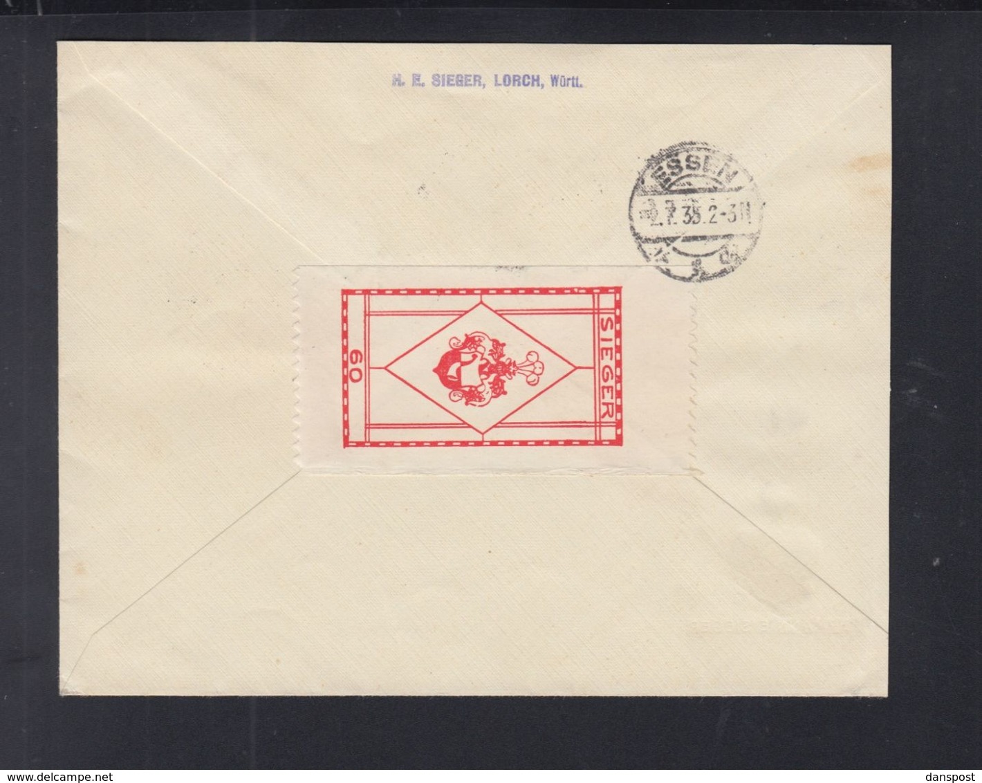 Dt. Reich R-Brief 1935 Sonderstempel Ostropa Königsberg - Briefe U. Dokumente