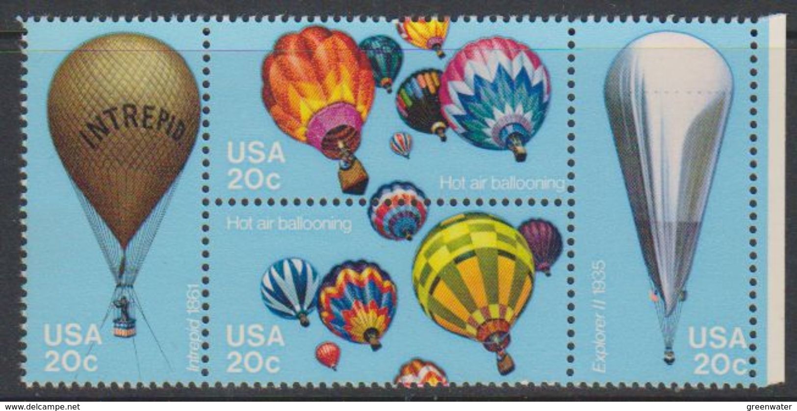 USA 1983 Bicentenary Of Manned Flight / Balloons 4v ** Mnh (38251N) - Nuovi