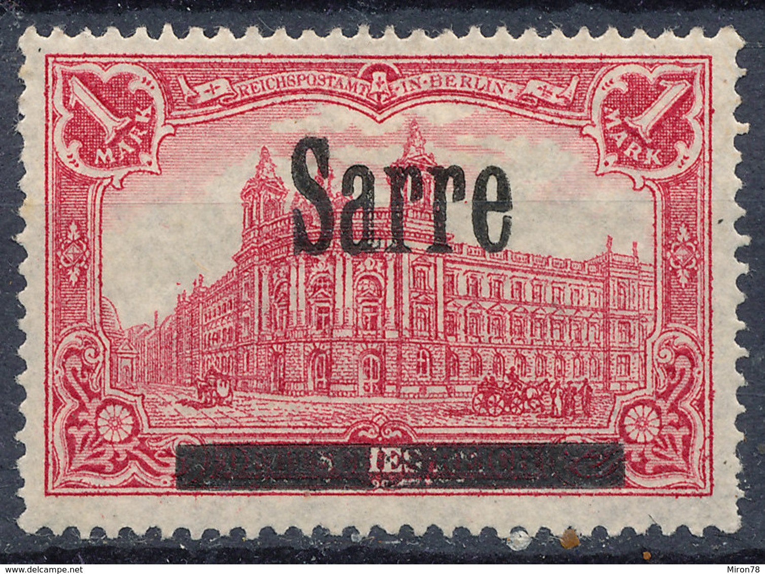 GERMANY SAAR; 1920  80pf Mint Lot#41 - Neufs