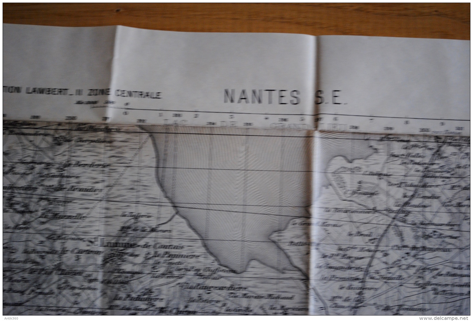 Lot De 5 Anciennes Cartes Géographiques D'Etat Major Des Armées Région De Nantes Saint Nazaire Ancenis Loire Atlantique - Landkarten