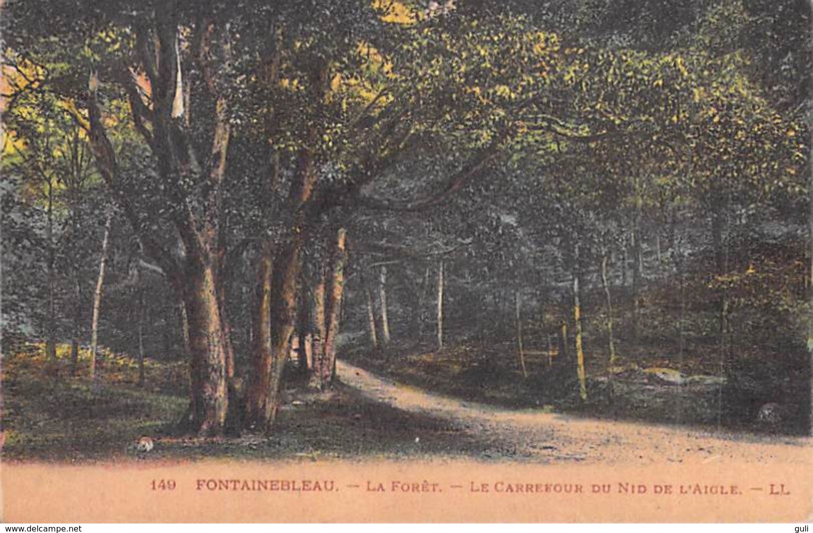 [77] Seine et Marne > FONTAINEBLEAU  Lot de 13 cartes cpa-voir scan R/V des  13 cartes cpa