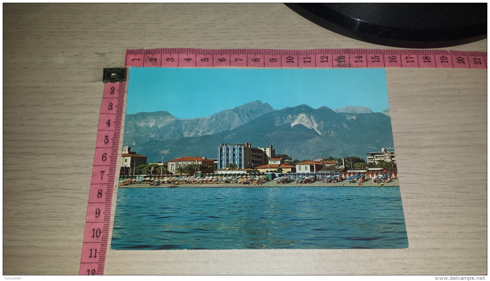 C-59460 MARINA DI MASSA SPIAGGIA E ALPI APUANE PANORAMA - Massa