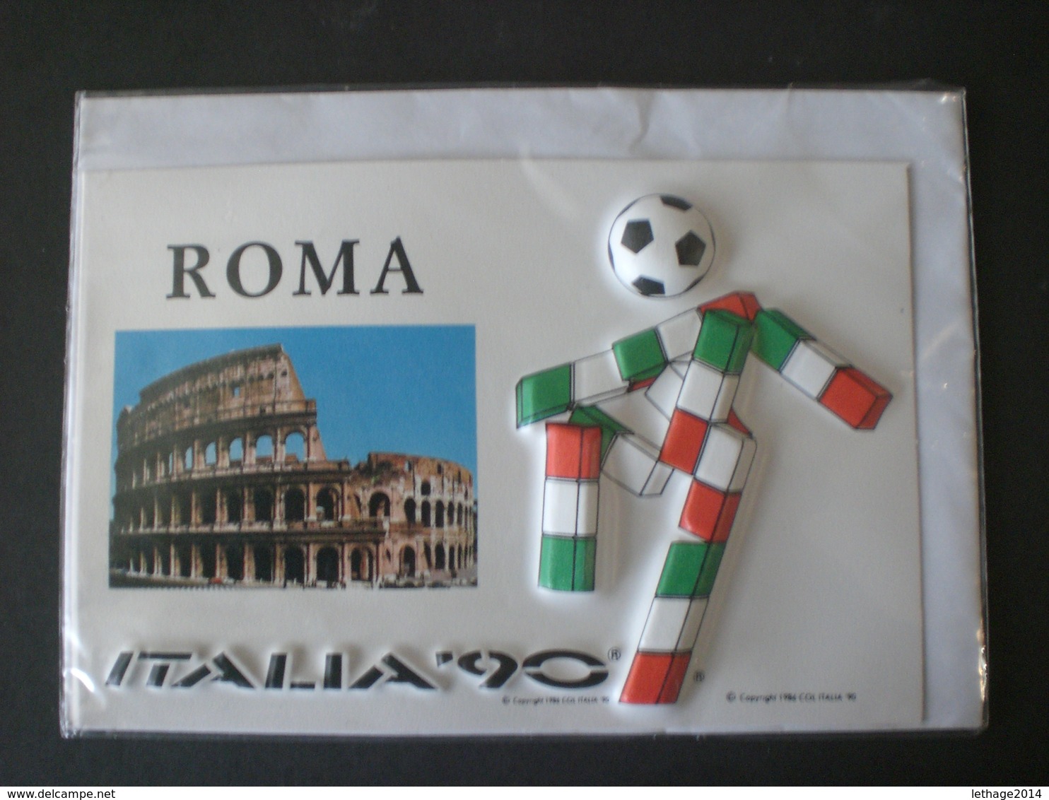 CARTOLINA UFFICIALE MONDIALI CALCIO ITALIA 90 (RAFF.) - Altri & Non Classificati