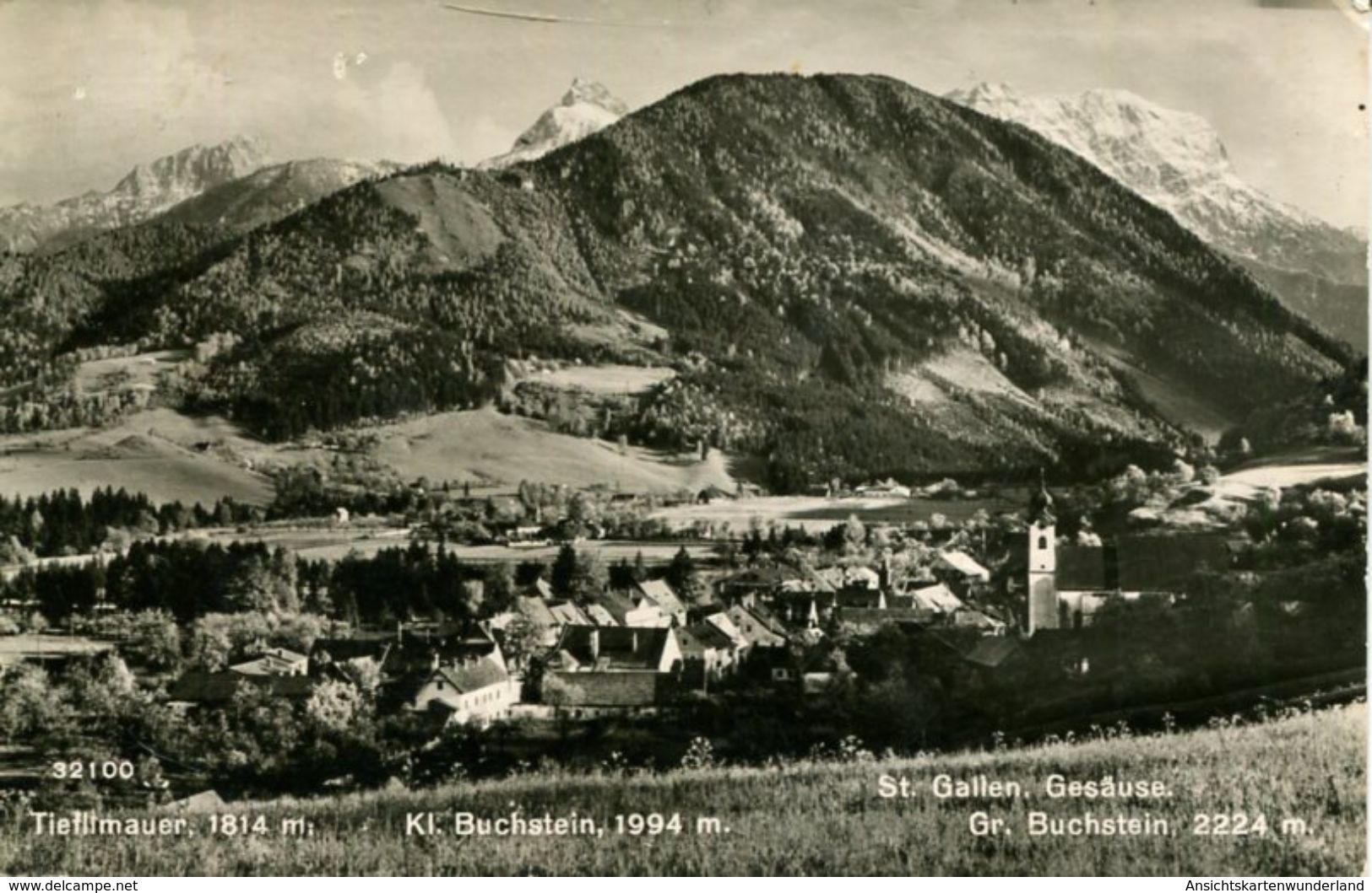 003430 St. Gallen, Gesäuse Mit Tieflimauer, Kl. Buchstein, Gr. Buchstein - St. Gallen