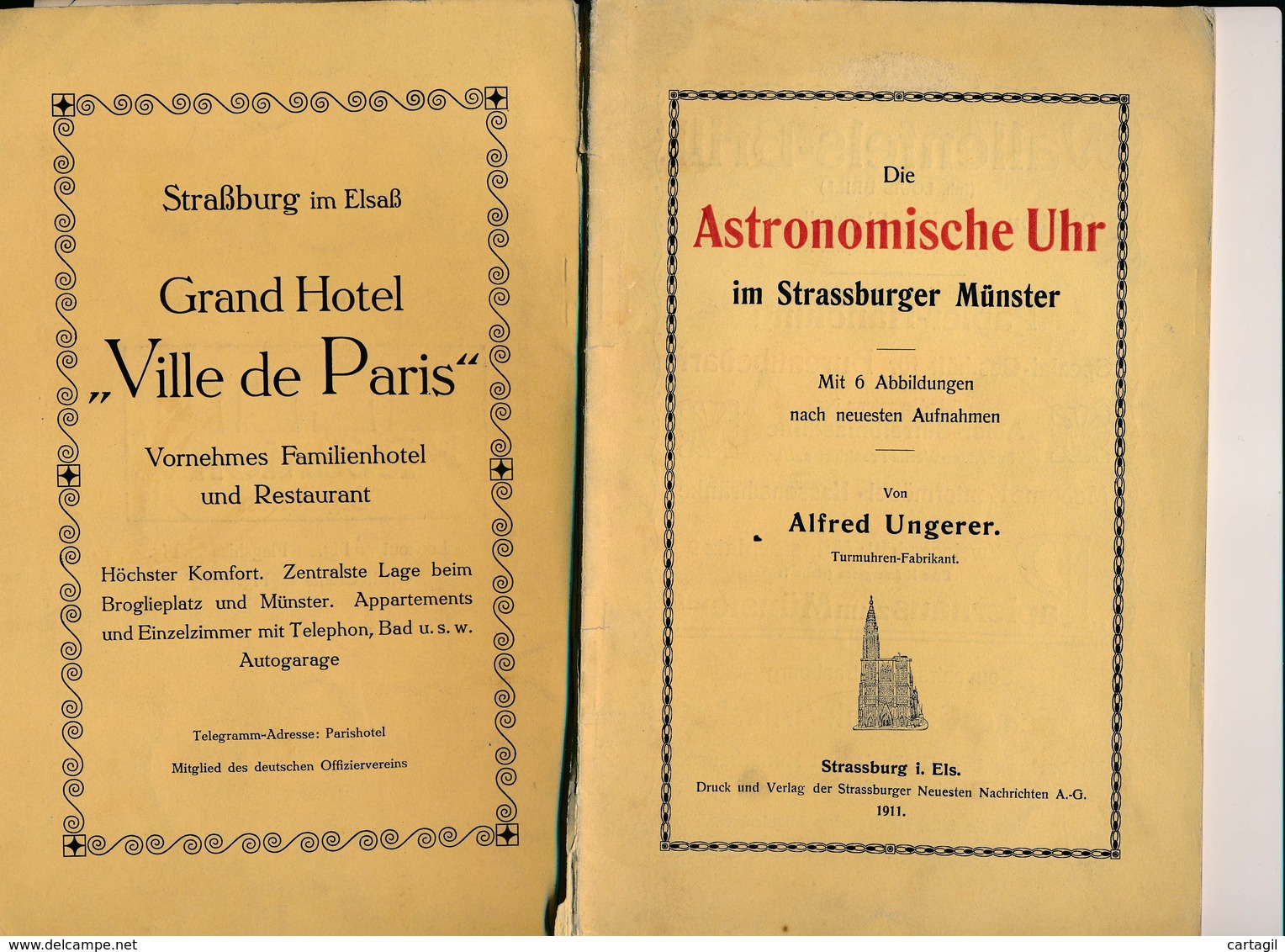 Livres  ( Allemand )  -B3268-  67- Strasbourg - Dies Astronomische Uhr Des Strassburger Münster - Other & Unclassified