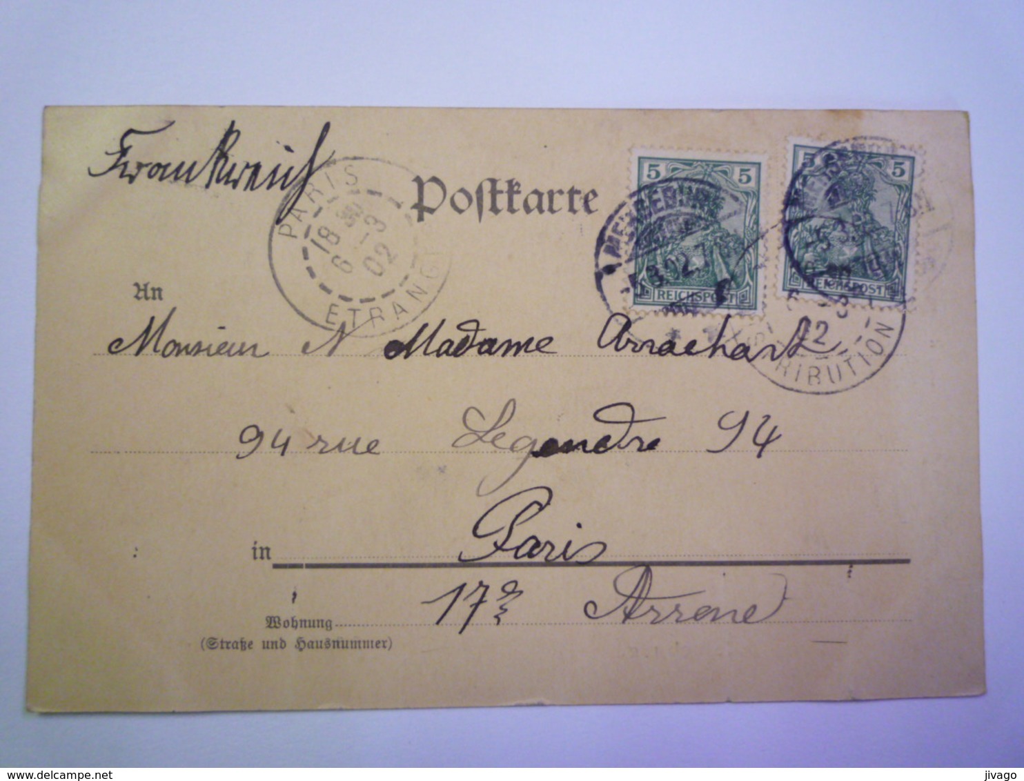 GRUSS Aus  MERSEBURG  A. S. :  1902    - Merseburg