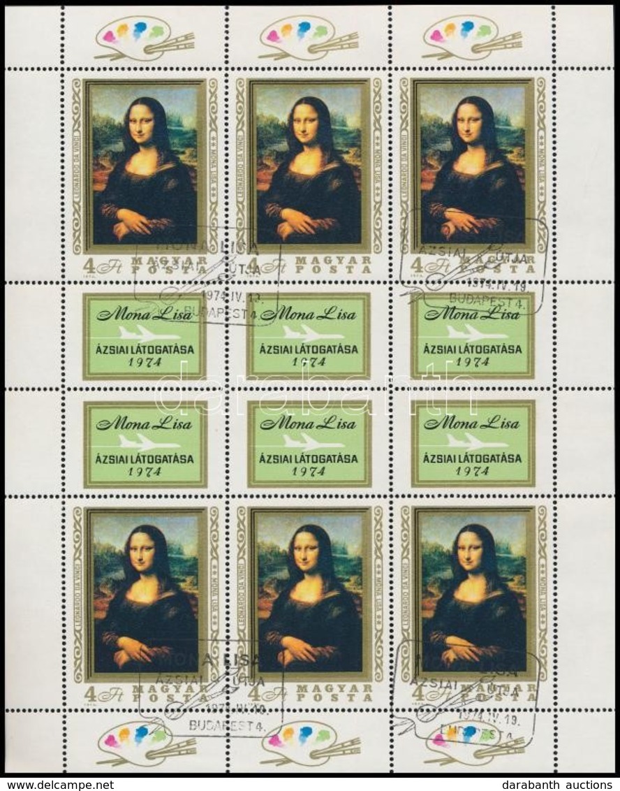 O 1974 Mona Lisa Teljes ív (13.000) - Other & Unclassified