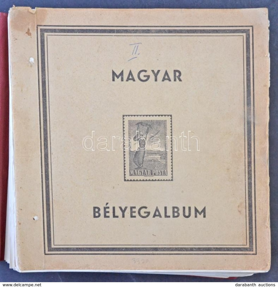 1945-1976 El?nyomott Magyar Albumlapok Bordó Borítóban - Other & Unclassified