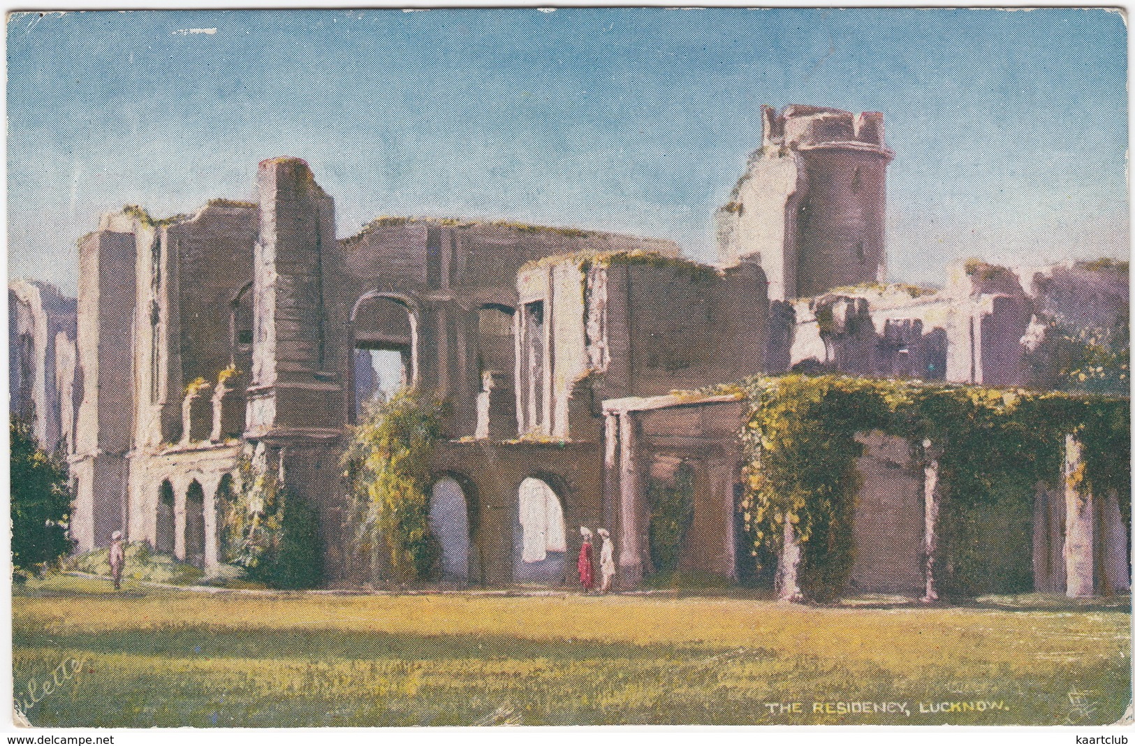 The Residency, Lucknow -  (India) - (Raphael Tuck's  'Oilette' Postcard) - India