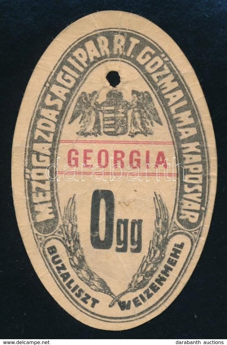 Cca 1900 Liszteszsák Zárjegy. Kaposvár / Flour Bag Tax Stamp - Unclassified