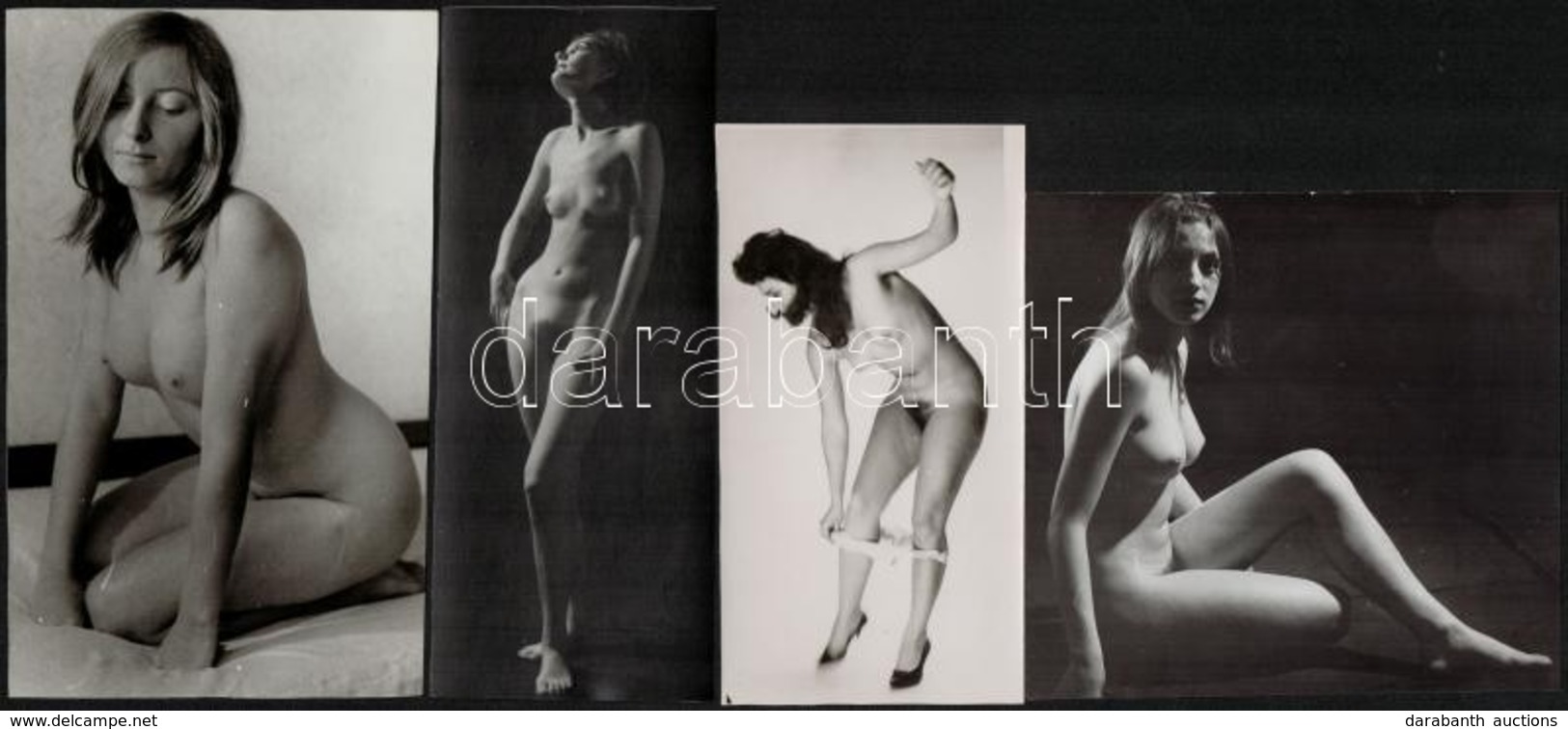 Cca 1970 A Lélek és A Test Felszabadulása, 4 Db Vintage Fotó, 15x7,5 Cm és 17,5x11 Cm Között - Other & Unclassified