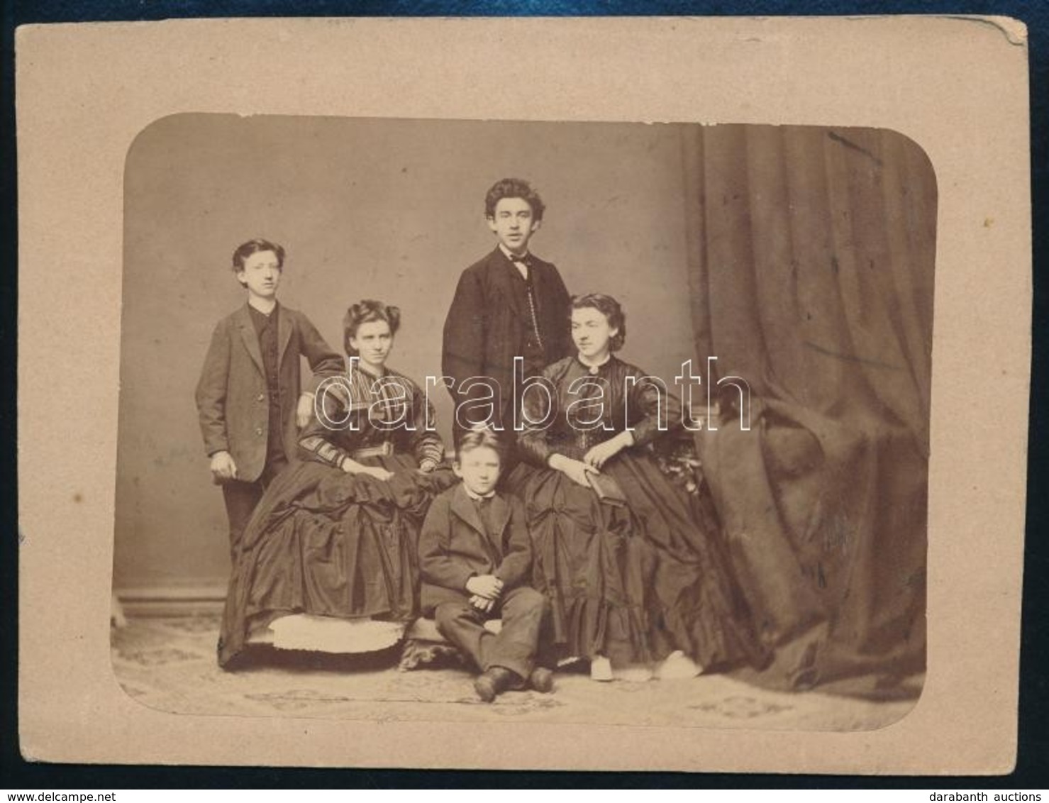 Cca 1870 Schleincz Familia Fotója 15x12 Cm - Other & Unclassified
