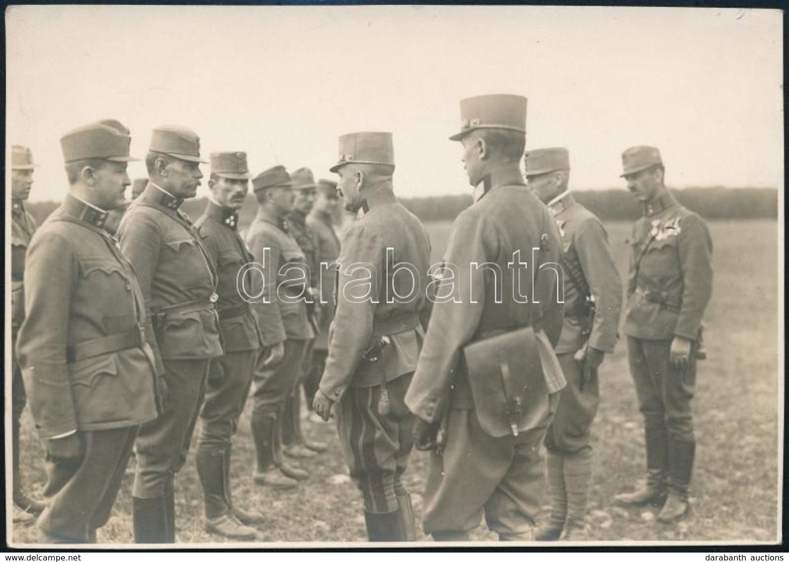 Cca 1914-1918 Katonai Eligazítás, Fotó, 11,5x16,5 Cm - Sonstige & Ohne Zuordnung