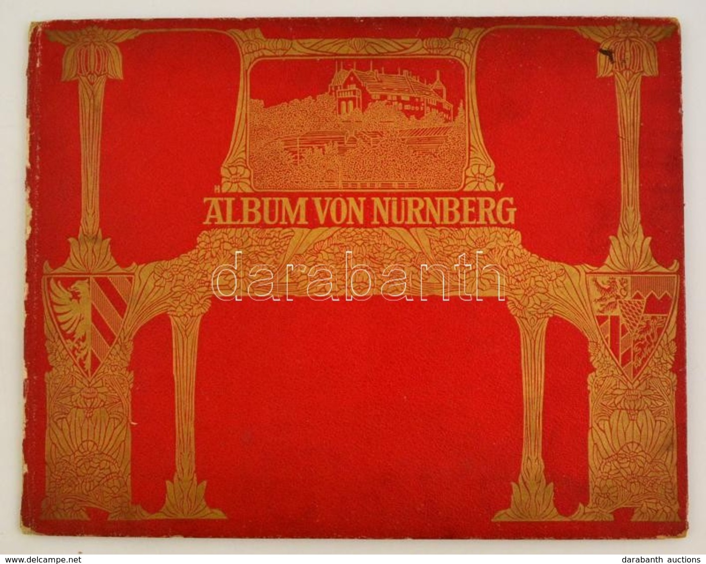 Cca 1905 Album Von Nürnberg. Berlin. Cca. 1900. Globus Verlag. 30 Képpel / With 30 Images. 35x28 Cm - Unclassified