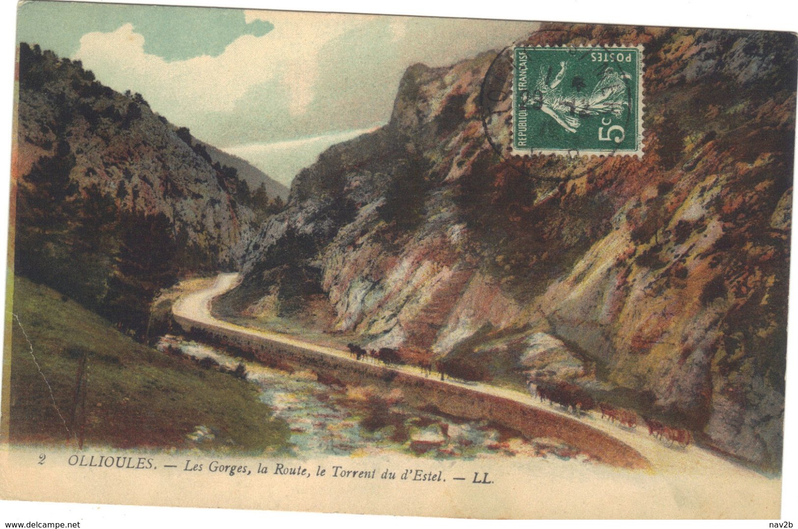 Ollioules .  Les Gorges , La Route , Le Torrent Du D'Estel. Voyagée Pour Carnoules ( Var ) - Ollioules