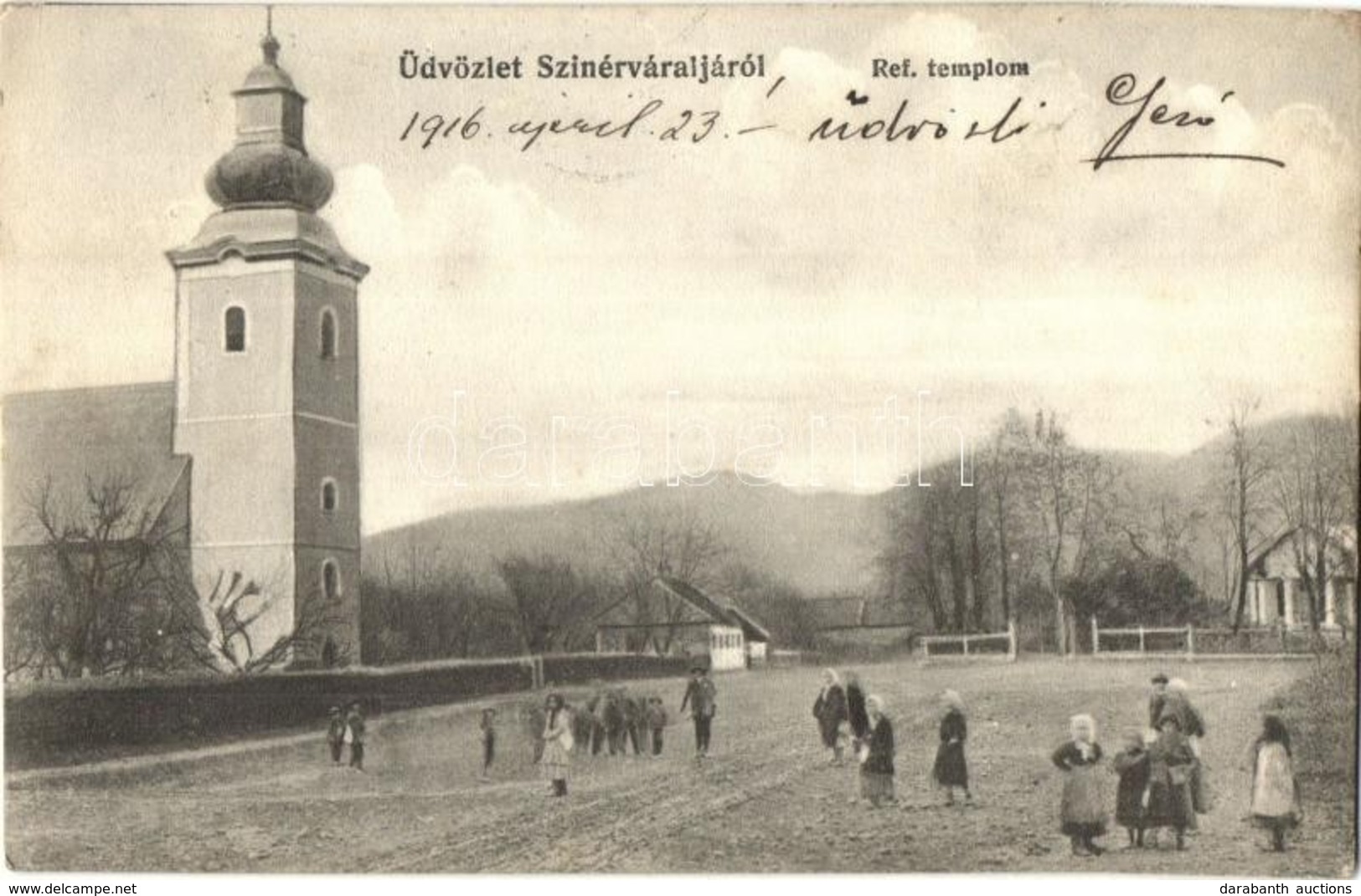 T2 Szinérváralja, Seini; Református Templom. Kiadja Markovits Jen? / Calvinist Church - Unclassified