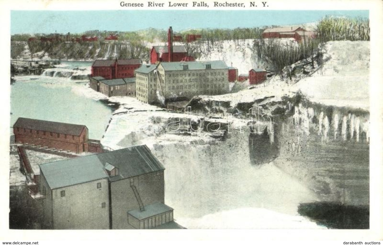 ** T2 Rochester (New York), Genesee River Lower Falls In Winter - Unclassified