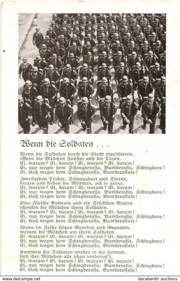 T2/T3 1943 Wenn Die Soldaten... Spezial-Verlag Robert Franke / WWII NSDAP German Nazi Party Propaganda, Marching Soldier - Unclassified