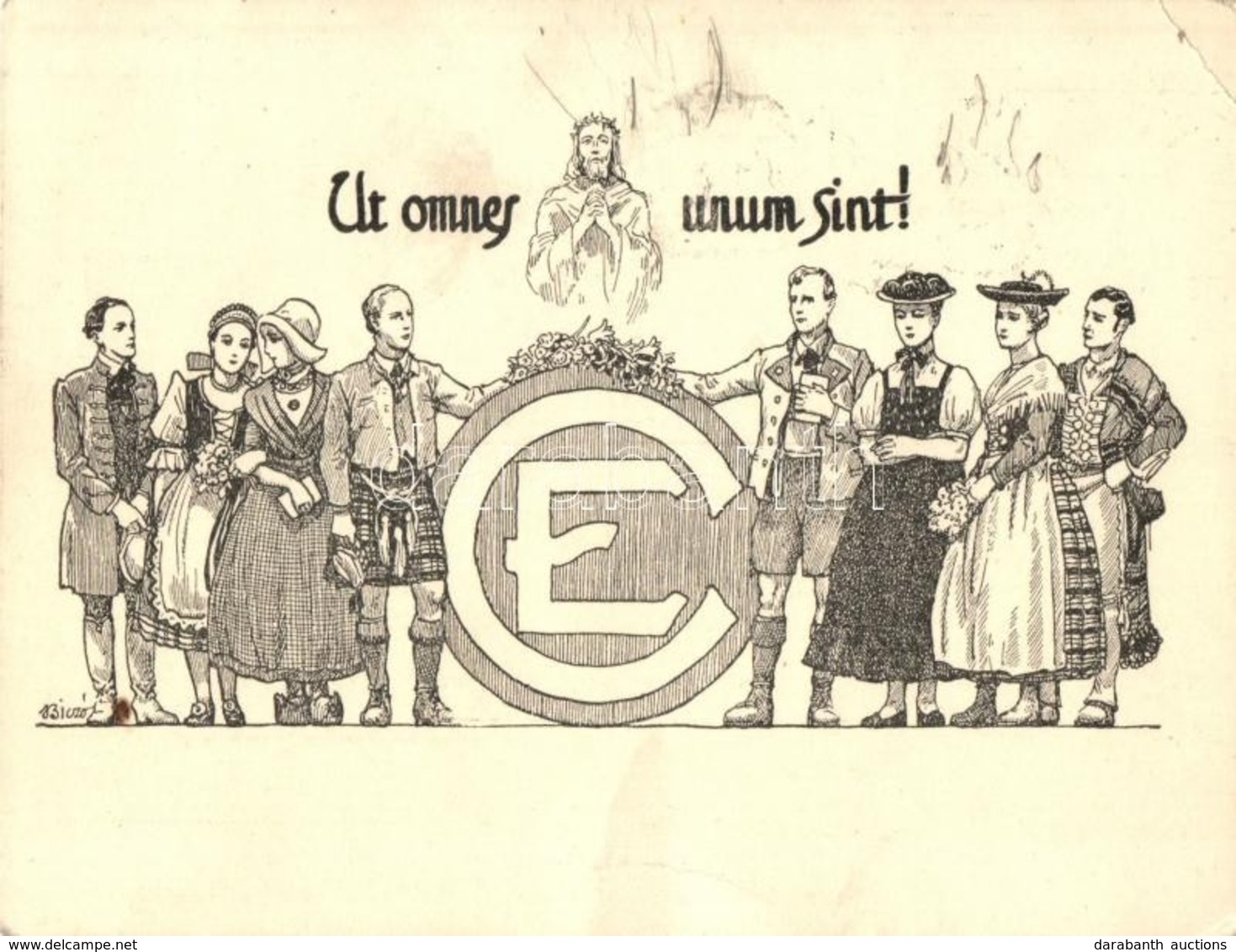 * T2/T3 1935 Budapest, 9th Convention Of The World's Christian Endeavour Union. Ut Omnes Unum Sint S: Biczó (EK) - Unclassified