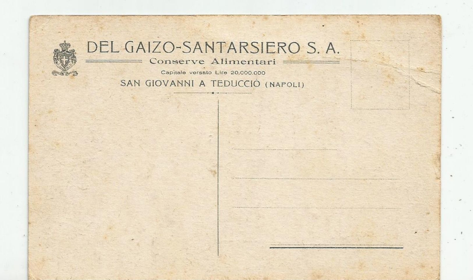 P 149) SCAFATI STABILIMENTO DEL GAIZO SANTARSIERO - VILLA DELSA NV - Salerno