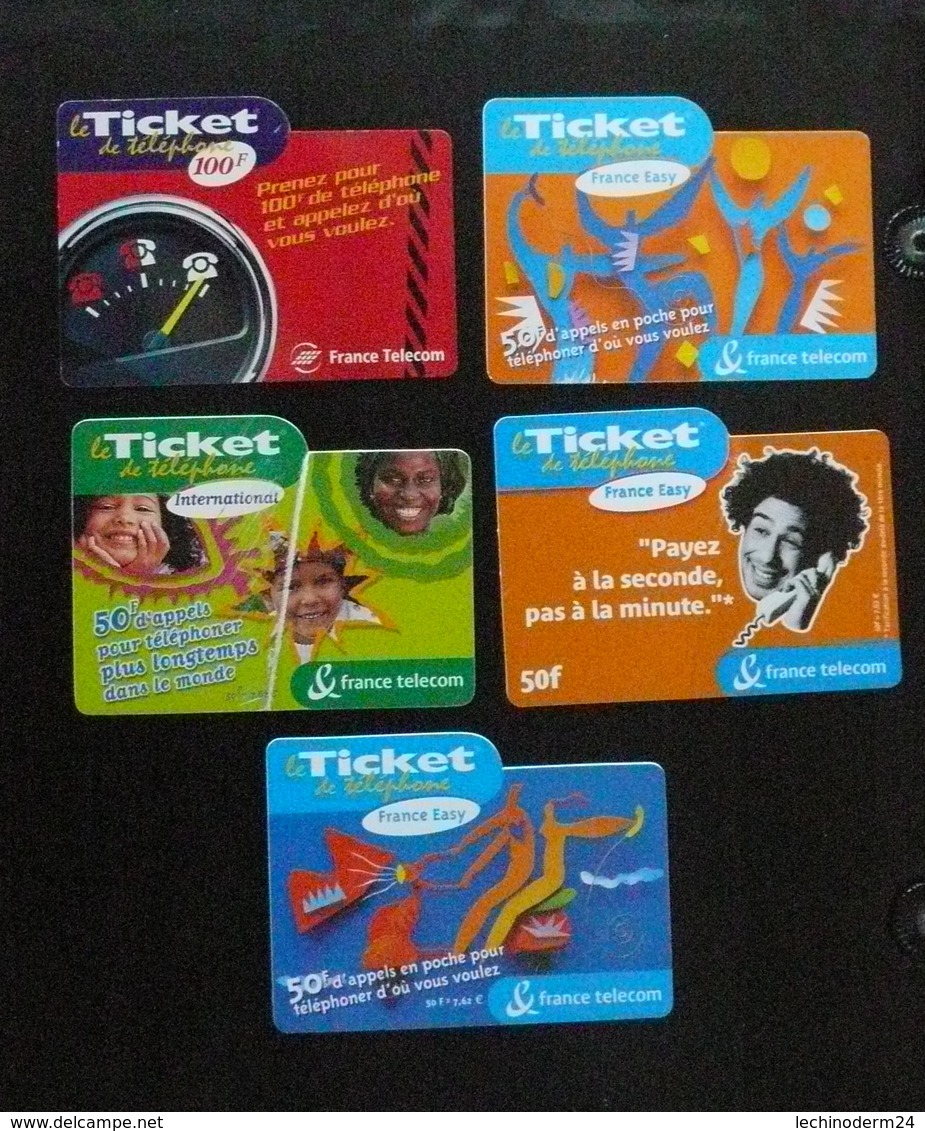 Lot De 5 Tickets Prépayés - Tickets FT