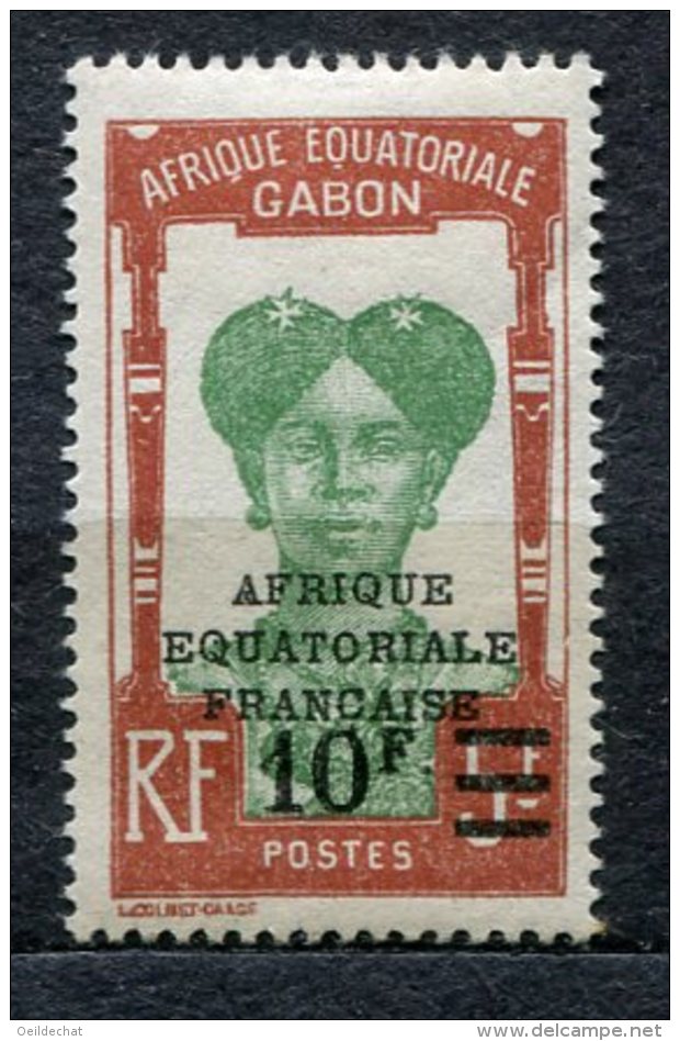 6496   GABON  N° 114* (10f S. 5f Brun-jaune Et Vert)  1926        TTB - Neufs