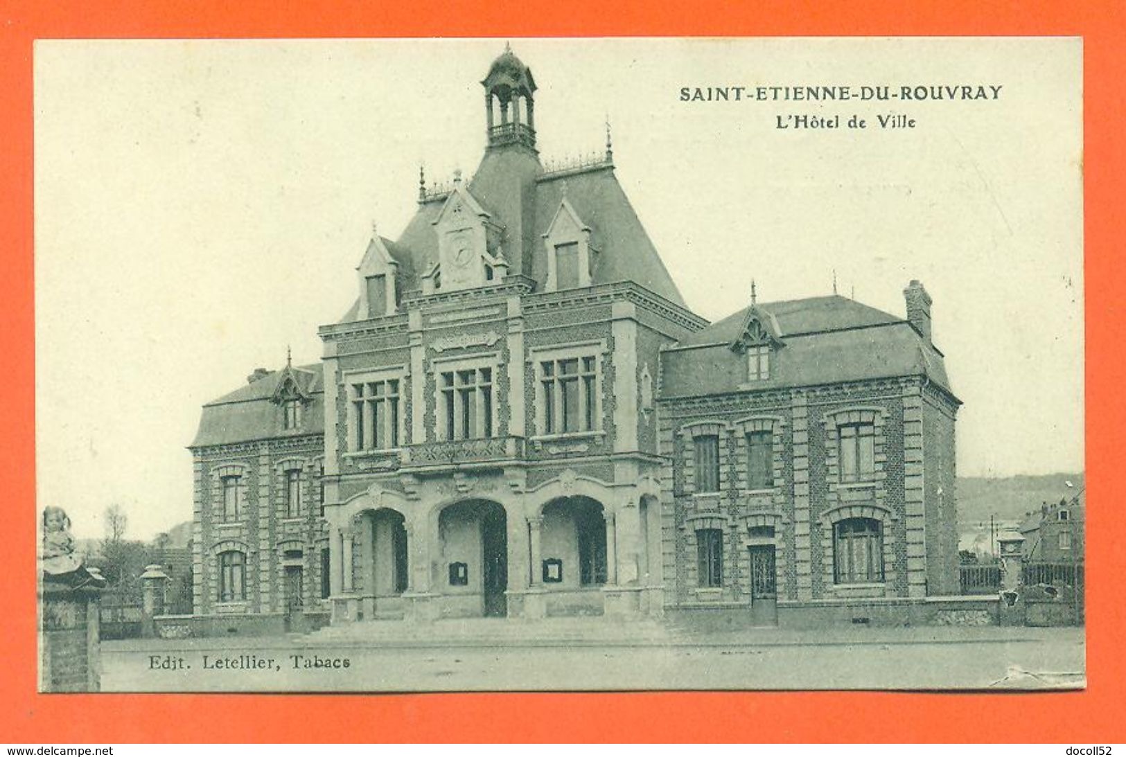 CPA 76 Saint étienne Du Rouvray " L'hotel De Ville "  LJCP 61 - Saint Etienne Du Rouvray