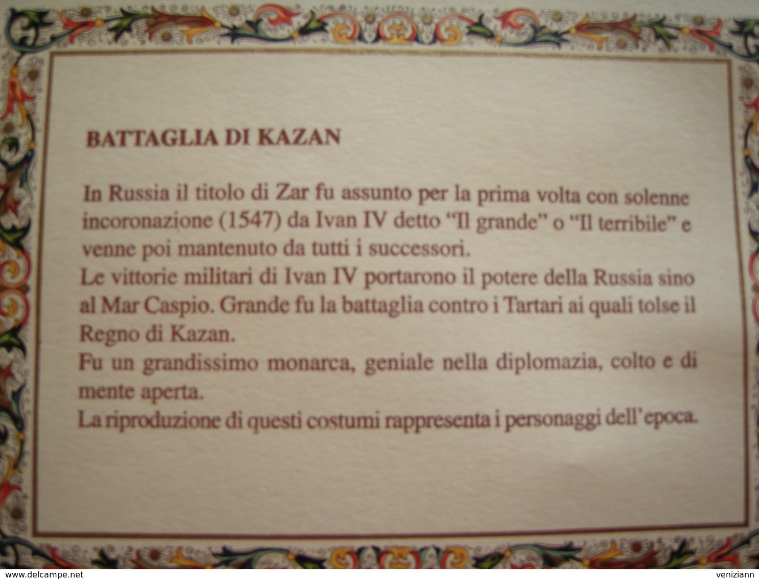 Boite NIGRI - Ensemble de jeu d'échecs Russe - La Bataille de KAZAN - 32 Figurines peintes à la main