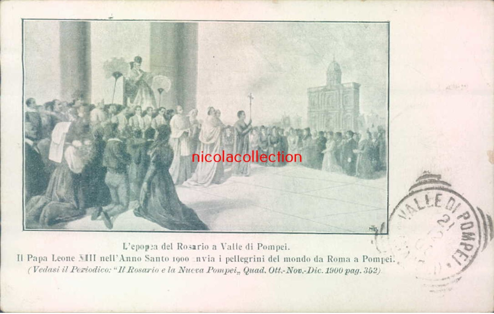 H482 - Valle Di Pompei - Napoli - Il Papa Leone XIII-anno Santo - Napoli