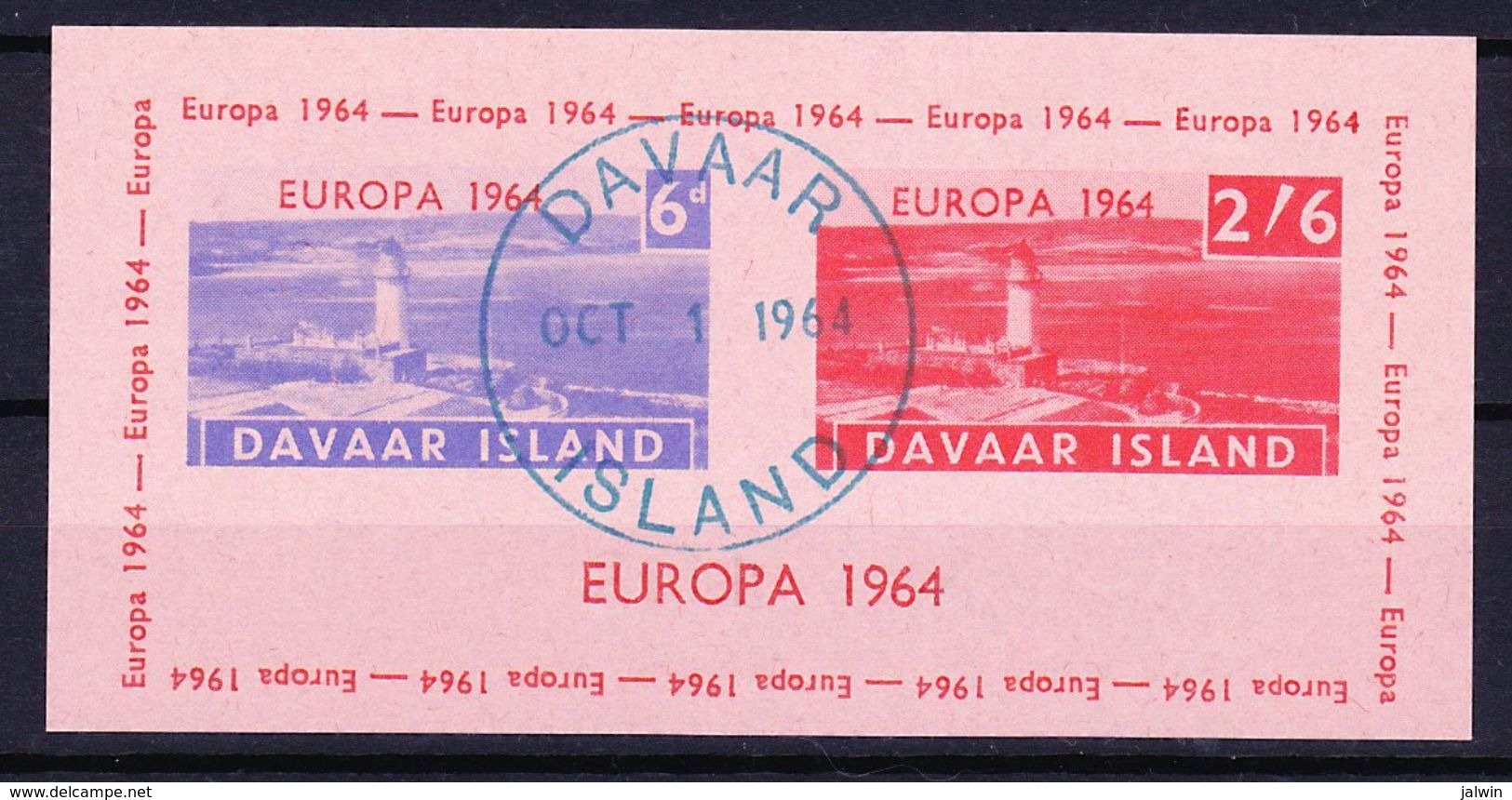 DAVAAR ISLAND (Emission Locale) - 1964 EUROPA SERIE (+ BLOC ET BLOC LUXE) Obl. LIGHTHOUSE / PHARE - Ortsausgaben