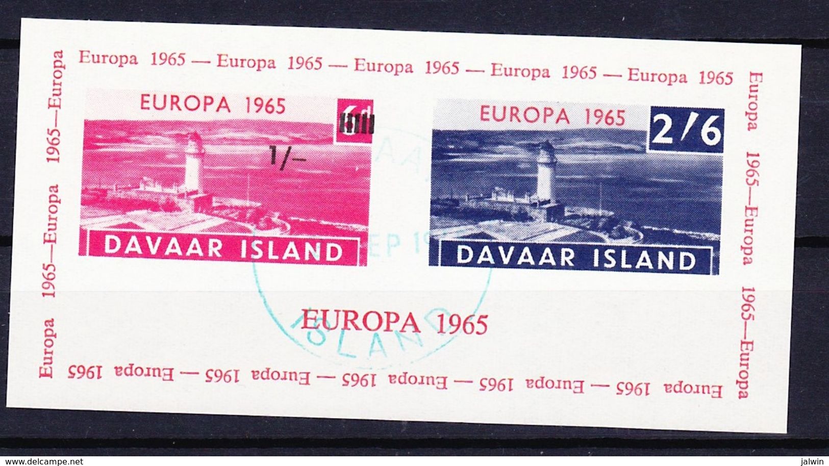 DAVAAR ISLAND (Emission Locale) - 1965 EUROPA SERIE (+ BLOC ET BLOC LUXE) Obl. LIGHTHOUSE / PHARE - Ortsausgaben