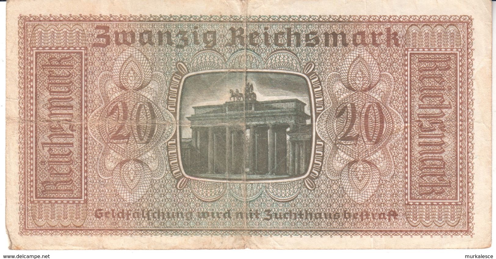 1993   ZWANZIG  REICHSMARK  PATISANEN  STEMPEL - 20 Reichsmark