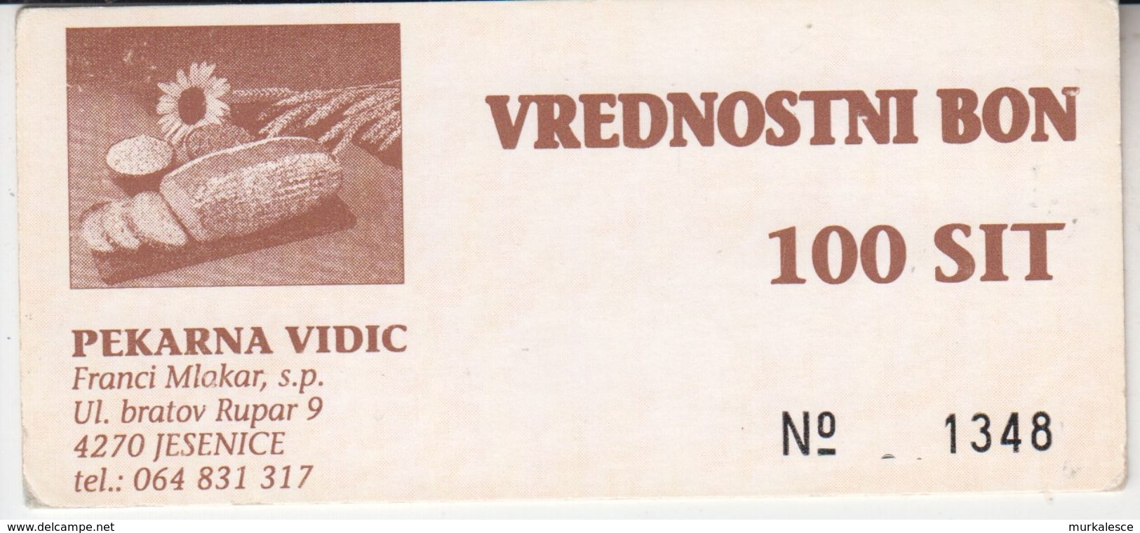 1994  SLOVENIJA  BON  100  TOLARJEV - Eslovenia