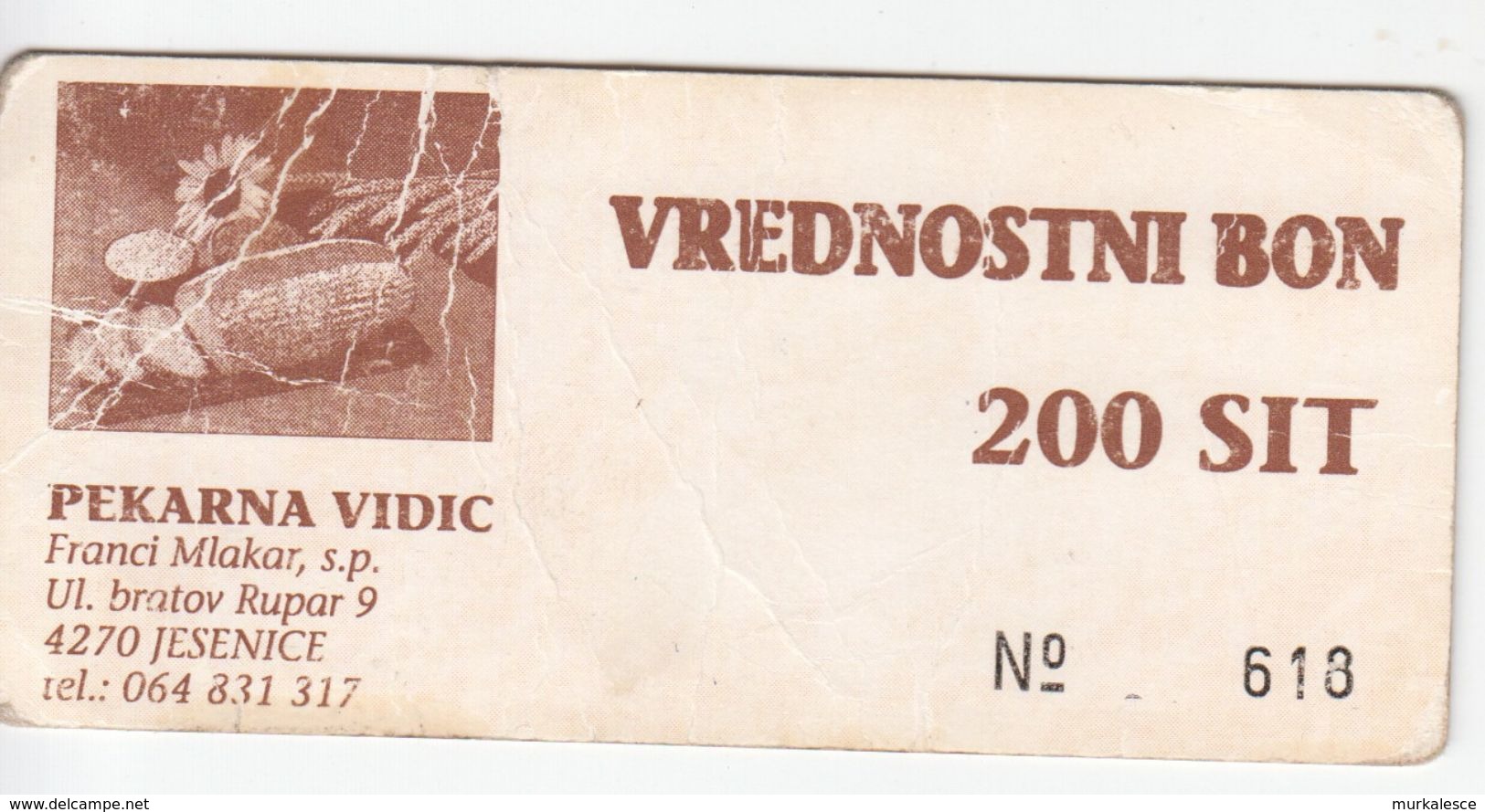 1995  SLOVENIJA  BON  200  TOLARJEV - Slowenien