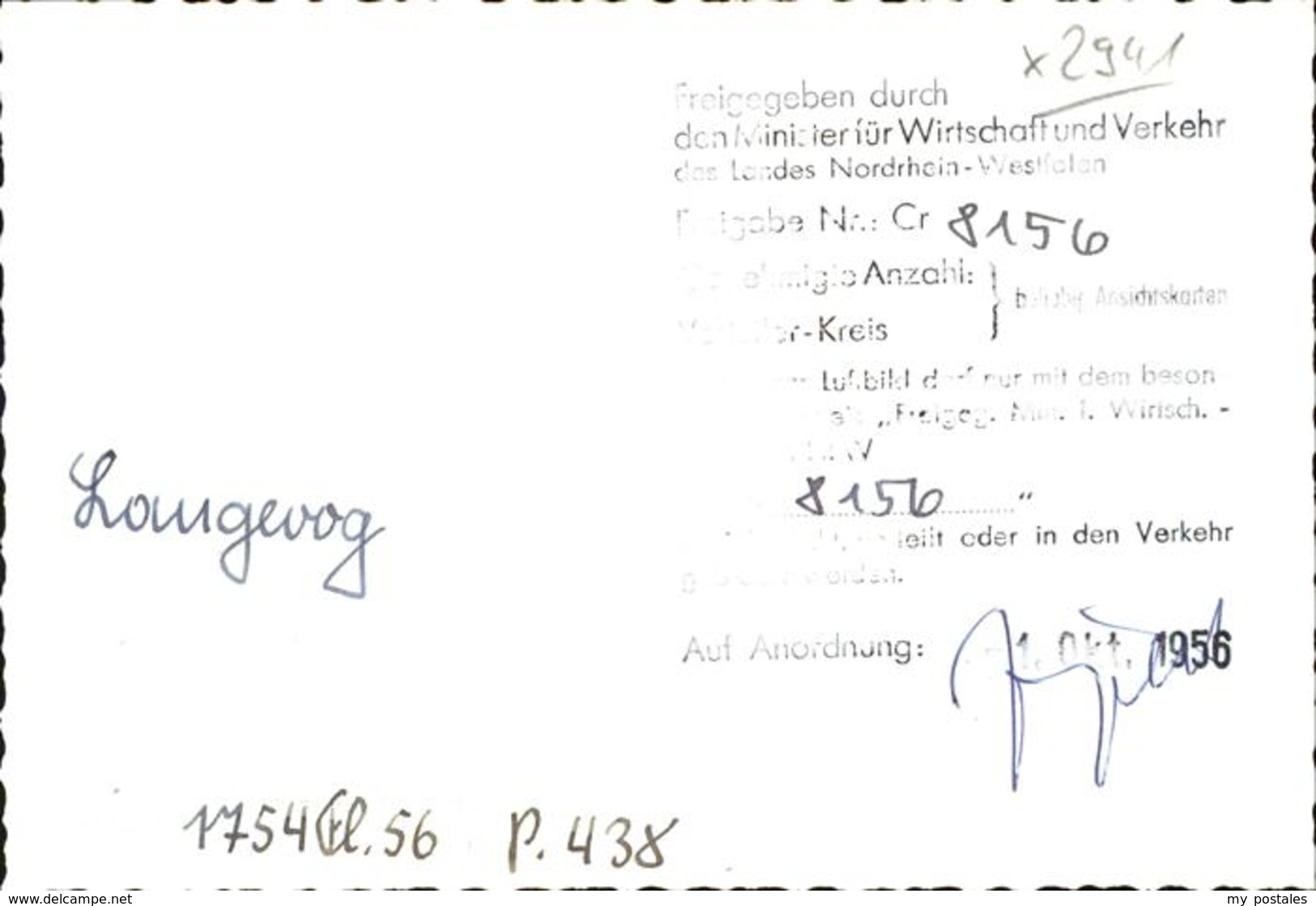 41243296 Langeoog [handschriftlich] Flugaufnahme - Langeoog