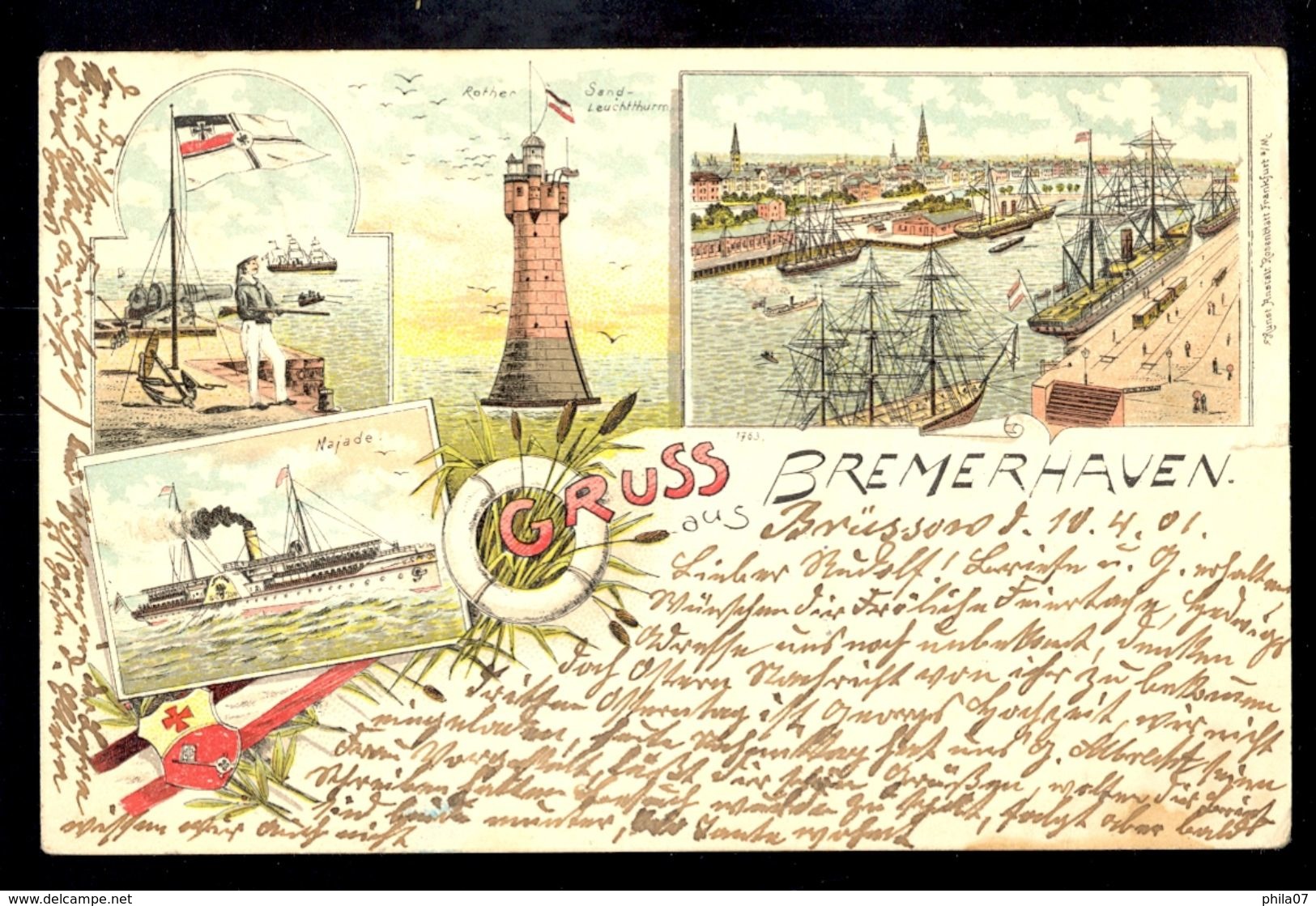 Gruss Aus Bremerhaven / Year 1903 / Postcard Circulated, 2 Scans - Bremerhaven