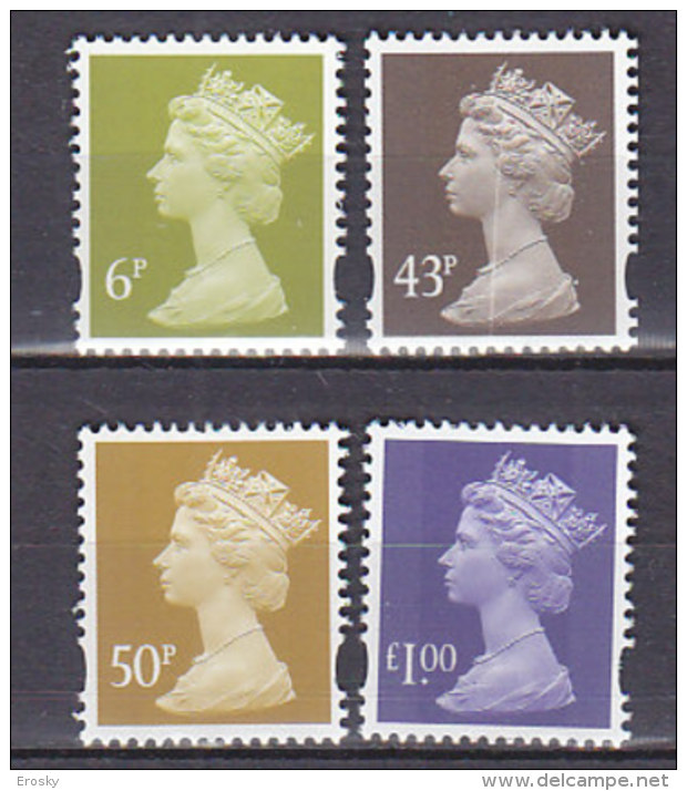 PGL BA1165 - GRANDE BRETAGNE Yv N°1949/52 (-1948) ** MACHINS - Unused Stamps