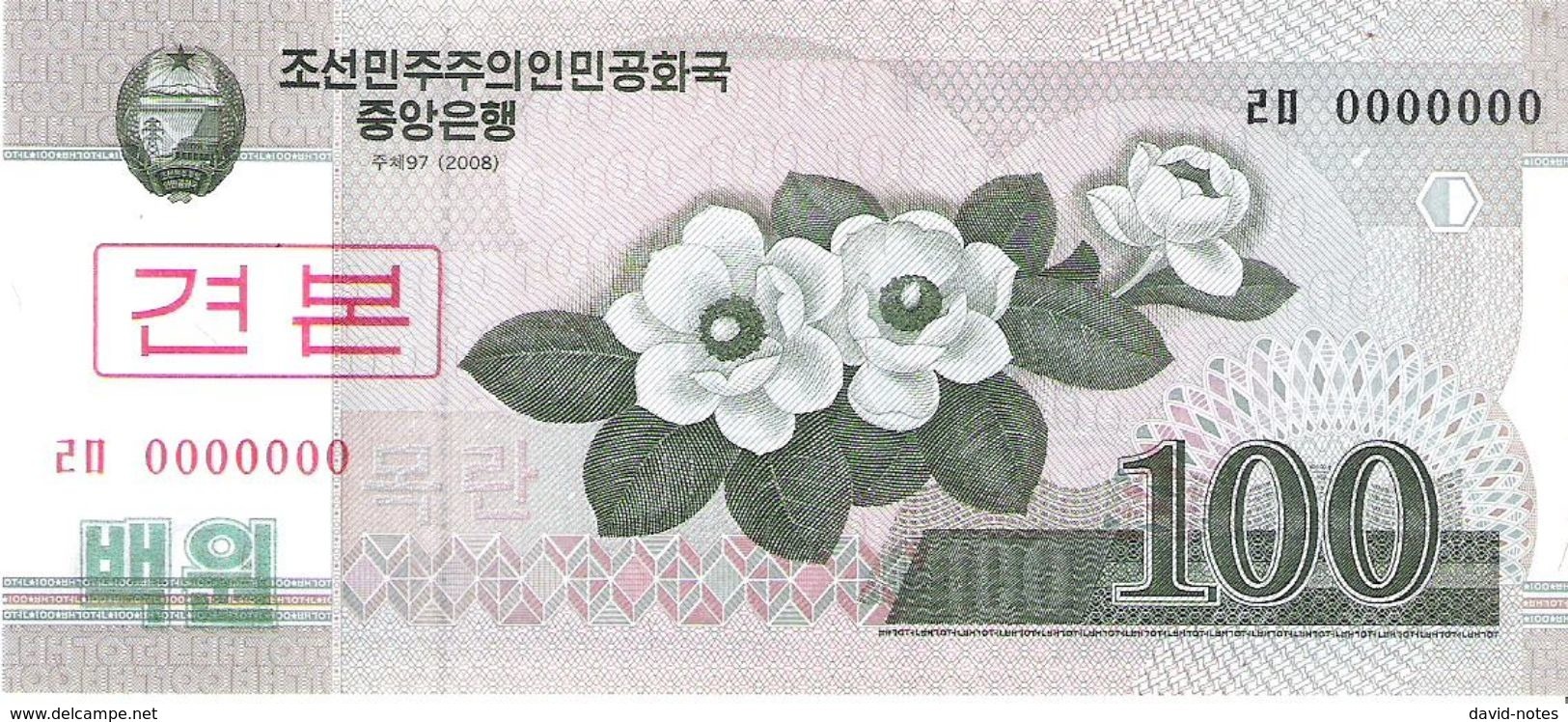 North Korea - Pick 61s - 100 Won 2002 - 2009 - Unc - Specimen - Corea Del Nord