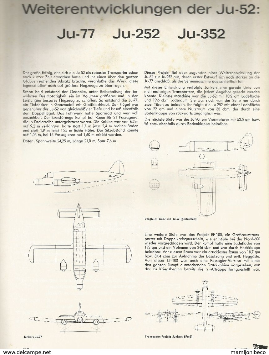 Artikel "Weiterentwicklungen Der JU 52 - Auto & Verkehr